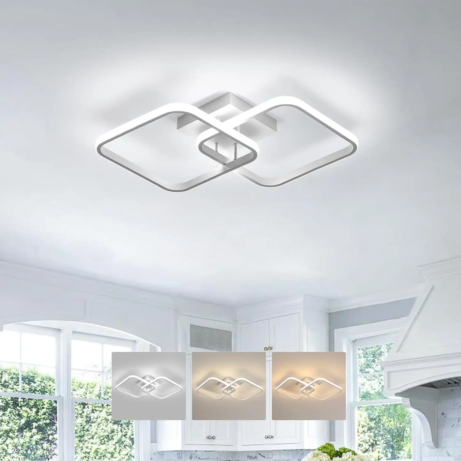 

OUQI Modern LED Aisle Ceiling Light Black Color Forntrance Corridors Entryways Cloakrooms Balconies Indoor Decoration Lighting