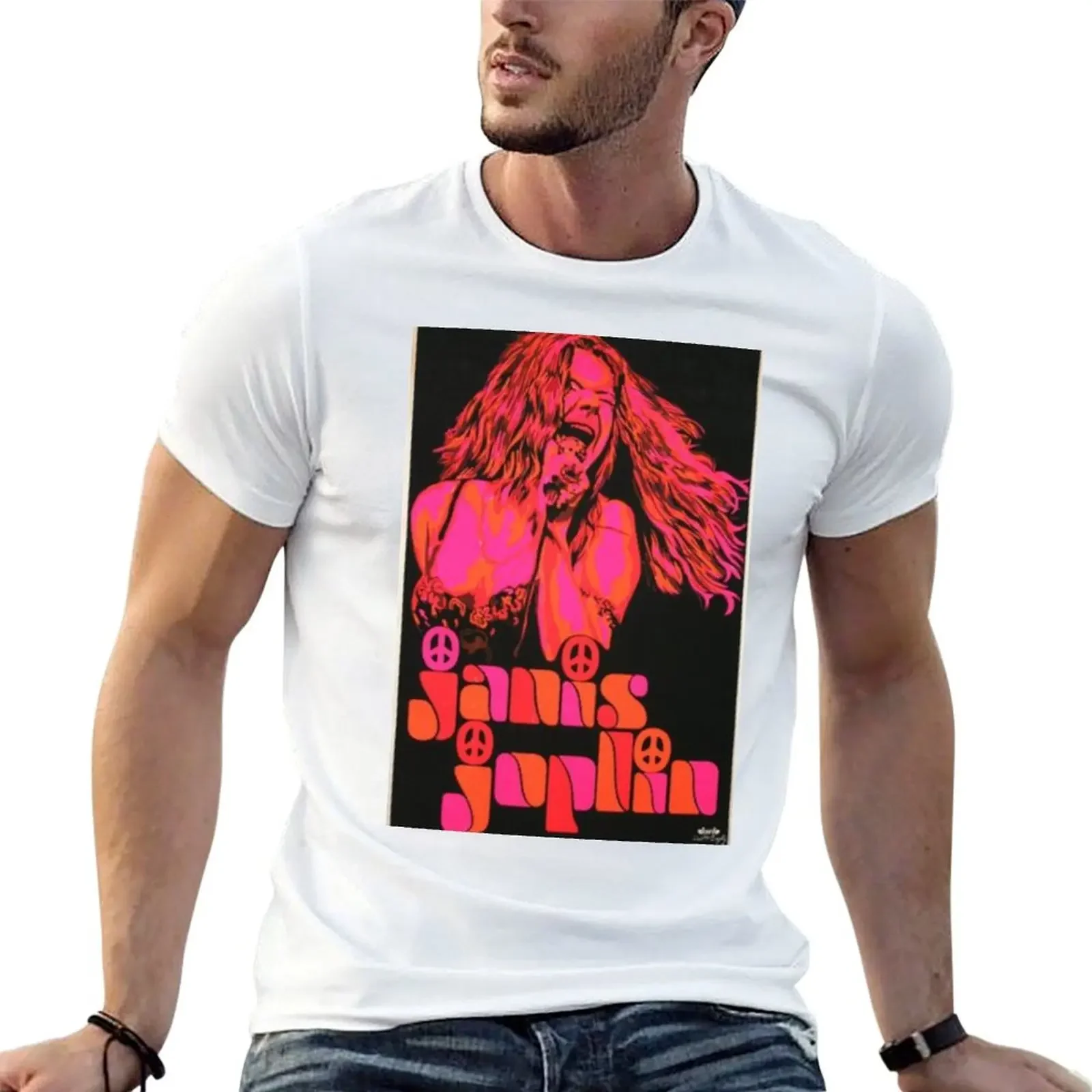 

Janis Joplin Vintage Poster T-Shirt vintage clothes Blouse workout shirts for men