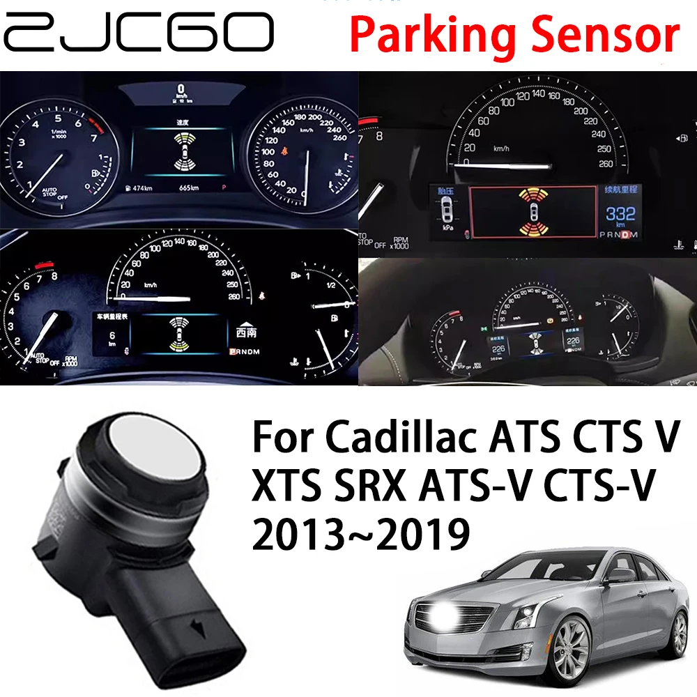 

ZJCGO Car Front Rear Reverse Parking Sensor Assistance Backup Radar Buzzer for Cadillac ATS CTS V XTS SRX ATS-V CTS-V 2013~2019