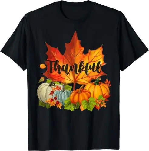 Happy Day Thanksgiving Day T-shirt, outono Maple Leaves