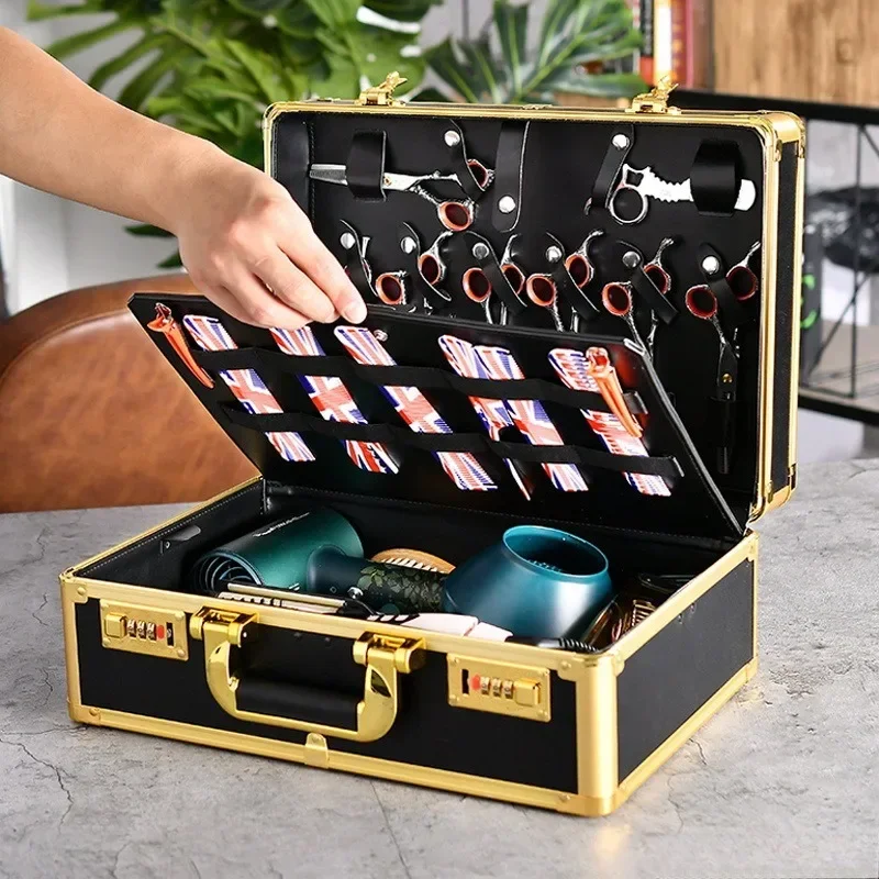 

Multi-functional Barber Special Tool Case Hair Cutting Tool Storage Box Professional Barbershop Tools Packaging Organize Case