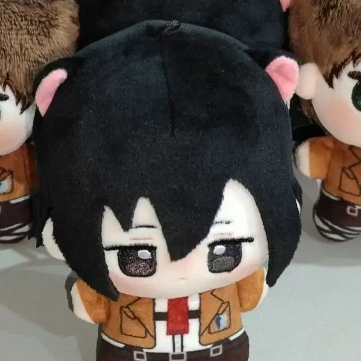 10 CM Aanval op Titan Mikasa Ackerman Pluche Pop Speelgoed Hanger Sleutelhanger Gevulde Zeester Lichaam Oren Festival voor Vrienden Gift speelgoed