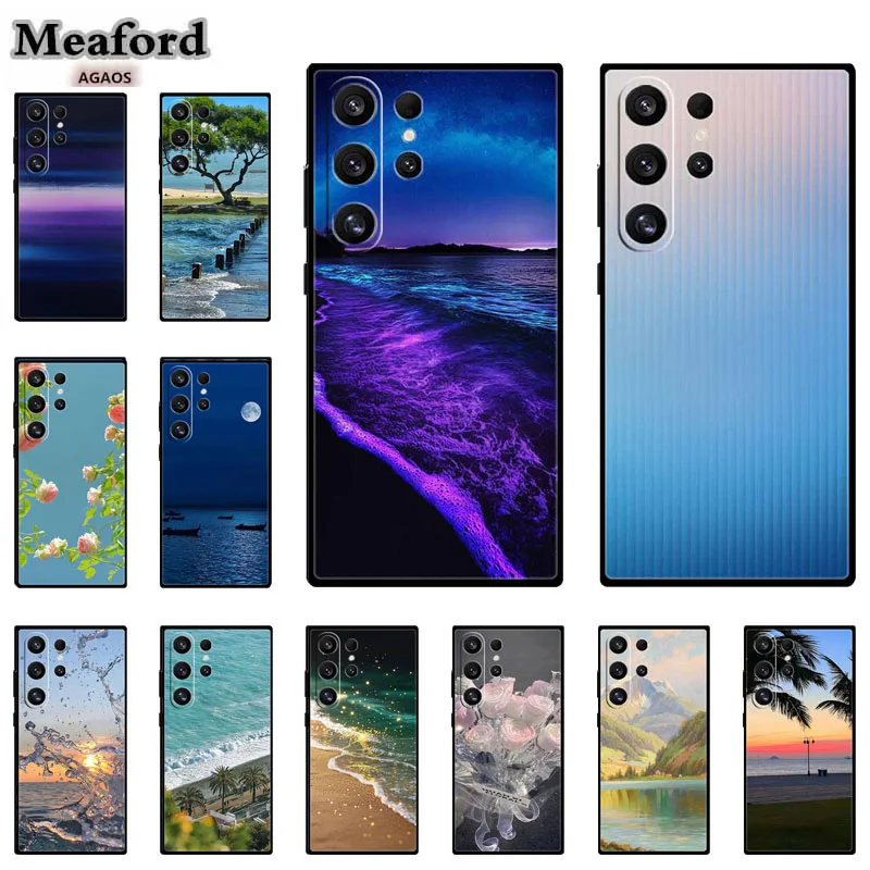 Back Case For Samsung S26 S25 Pro S24 S23 FE S22 Plus Ultra Phone Cover Protector Galaxy S 25 Edge S 26 24 23 22 Funda Shell