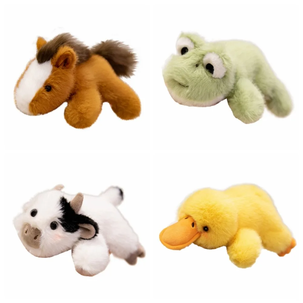 ديكور المنزل الضفدع بطة صغيرة لينة بلوشي البقرة الحصان الإبداعية مثيرة للاهتمام مضحك الحيوان هدية للأطفال