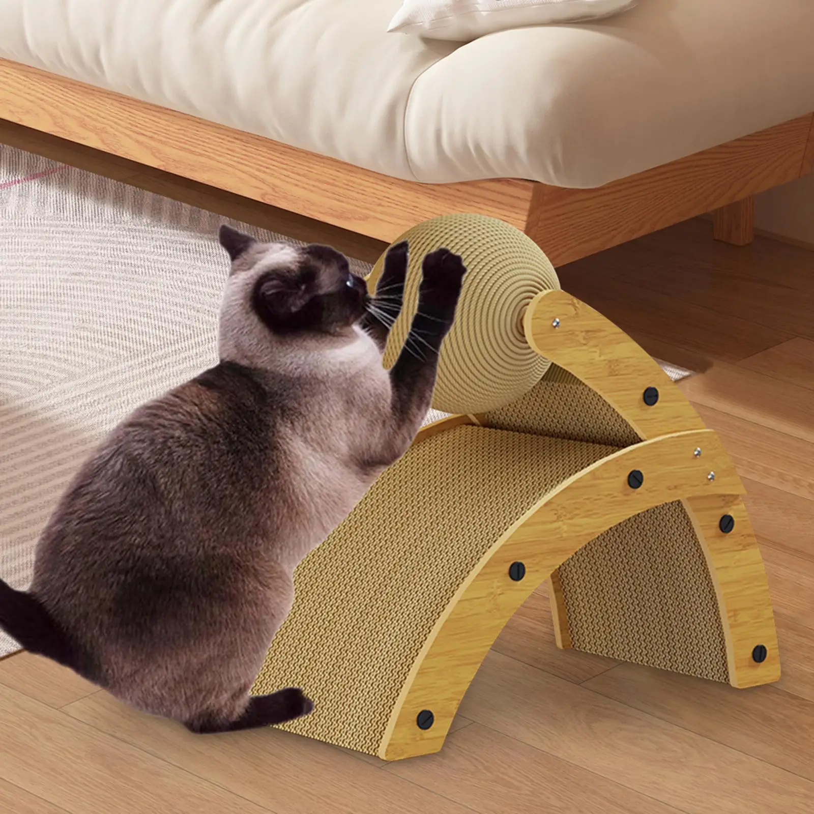 Cat Scratcher Pad Scratch Ball Crafts Furniture Protector for Bite Resistant