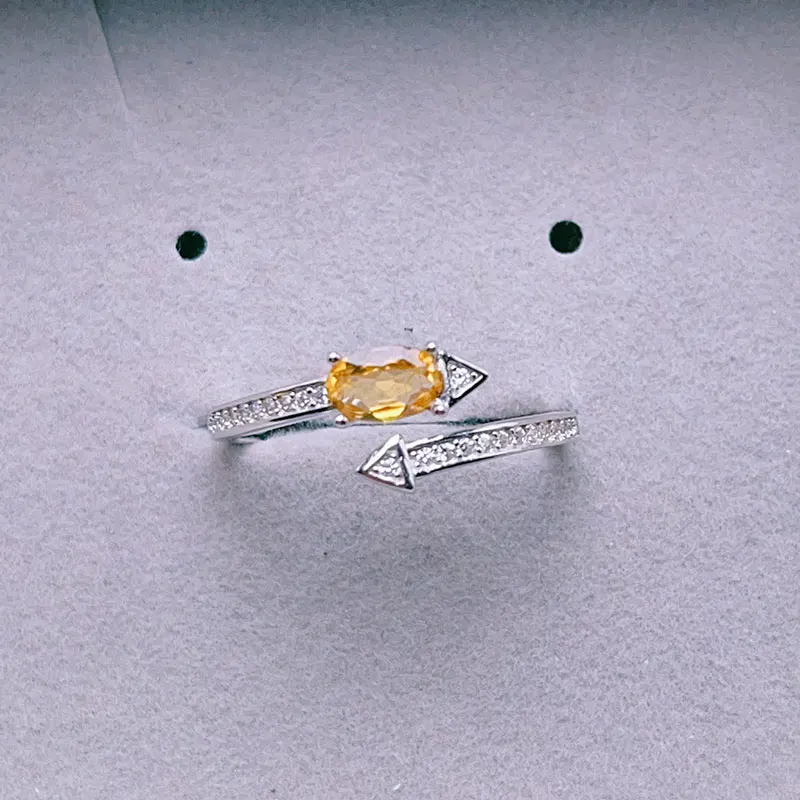 Natural colorful Toumaline ring real 925 silver gemstone ring Toumalie customized jewelry