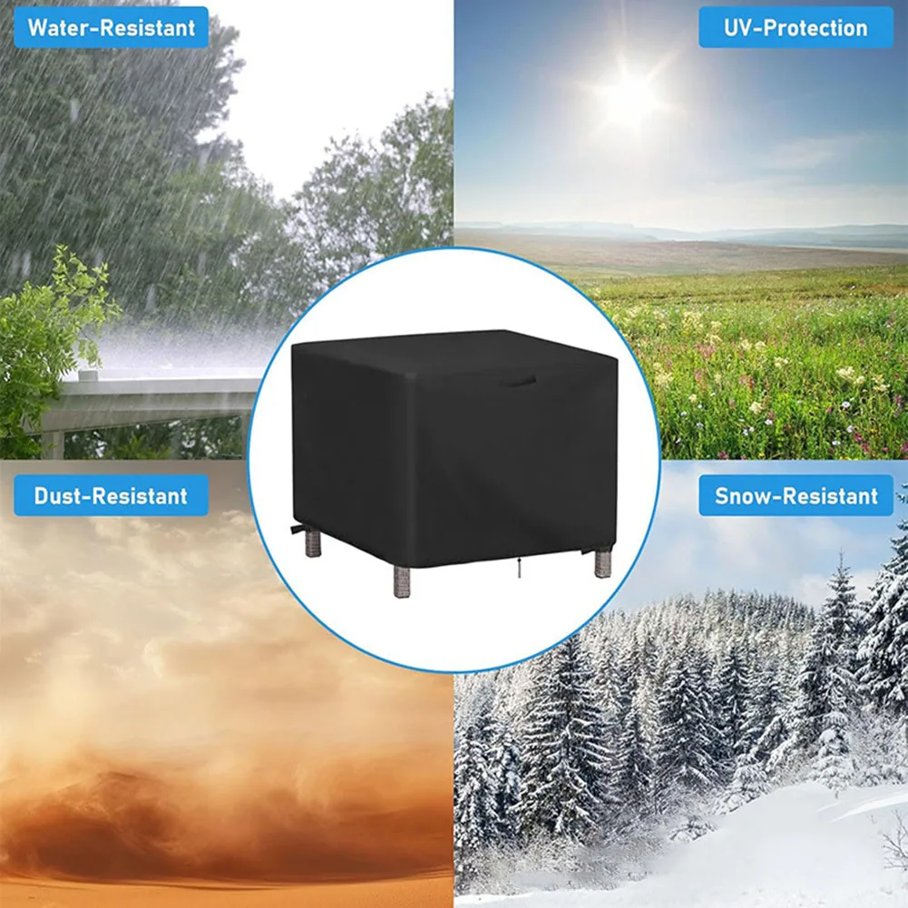 Outdoor Furniture Waterproof Cover for Wicker Table Set 22 x 22 x 18 Inch Protects from Dust and Weather Damage