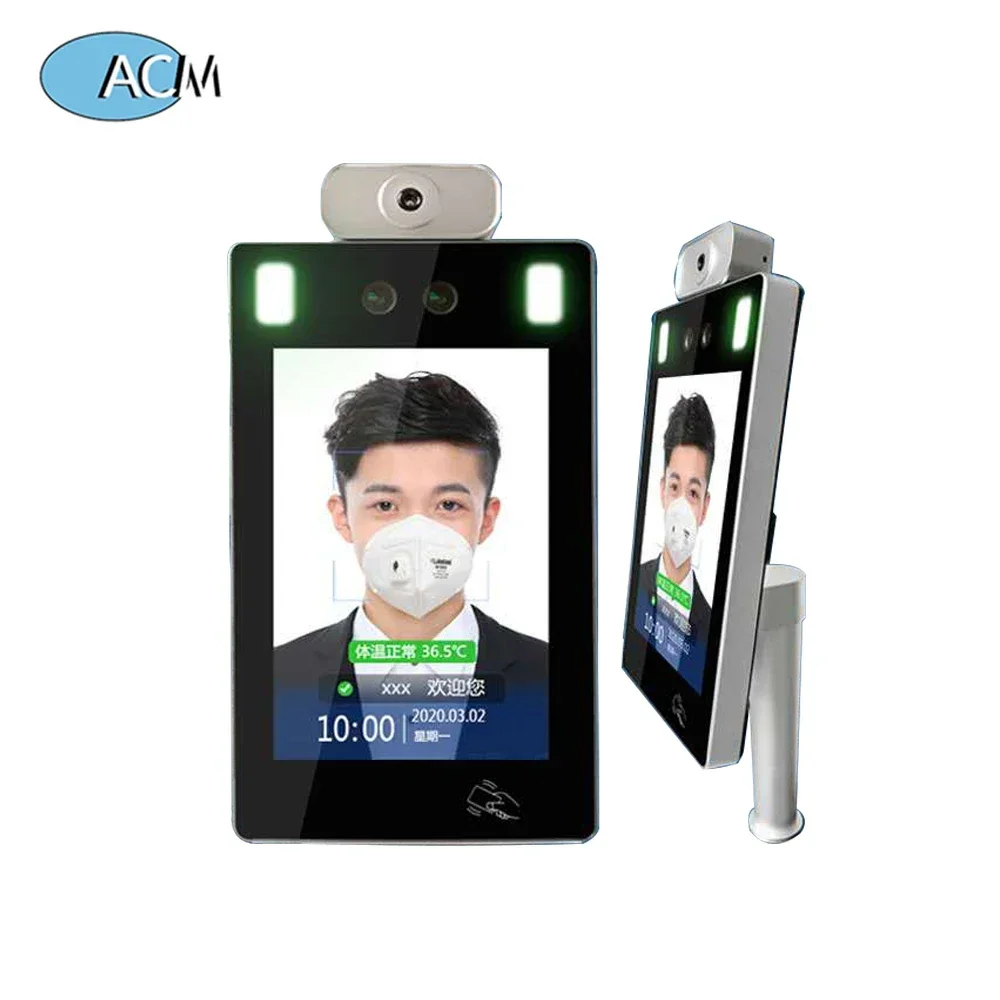 

Automatic Sensor Body Temperature Measurement Detection Mask RFID Verification Camera Access Control Solution Face Recognition