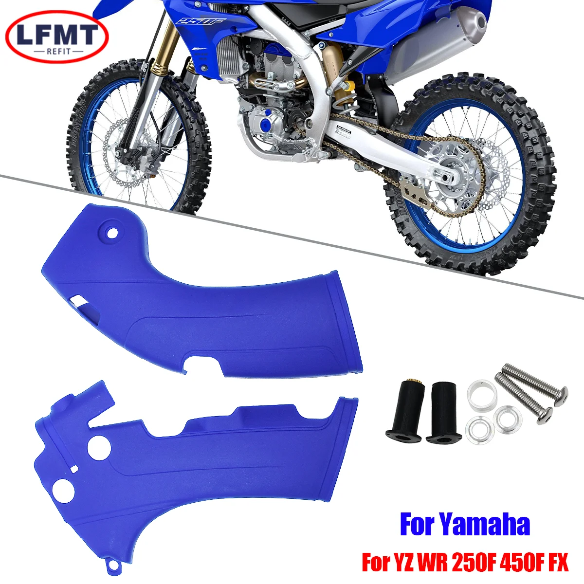 For Yamaha Motorcycle Frame Protector Guard Cover Retrofit Motocross YZ 450F 250F 450FX WR 250 450 CC 2018 2019 2020 2021 2022