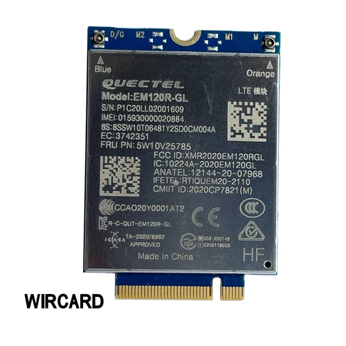 Imagen 2 del producto EM120R-GL de FDD-LTE para ordenador portátil, Tarjeta 4G, Cat12, 600M, FRU, 5W10V25785, para X1, Yoga 6th Gen, X13, Yoga Gen 2, P14s, P15s, T14, T14s, T15