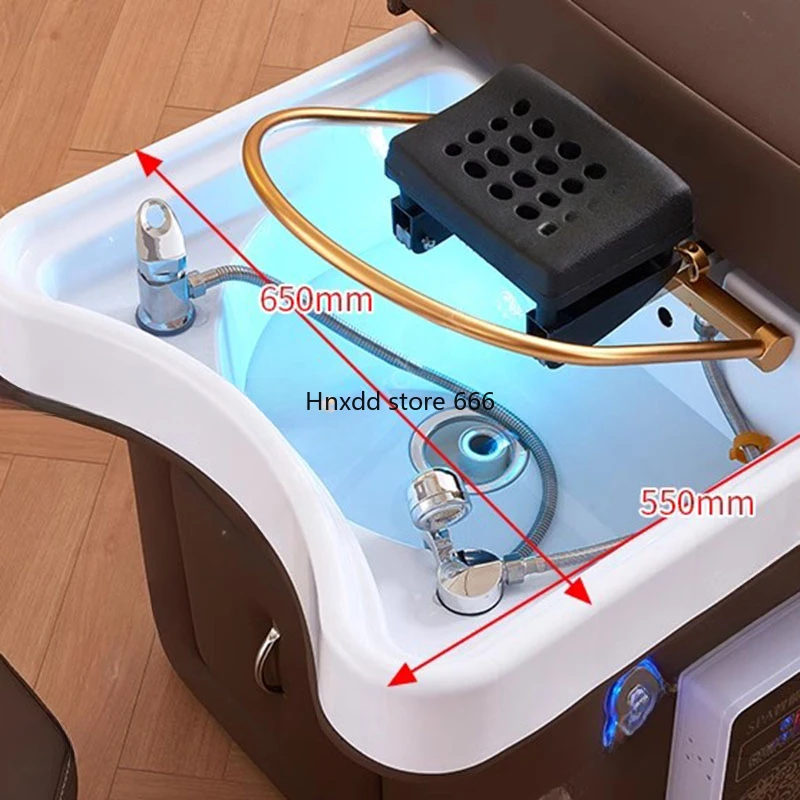 プロの革製洗髪機,椅子付き洗髪機,理髪シート,シャンプーボウル,サロン,美容院,洗濯機