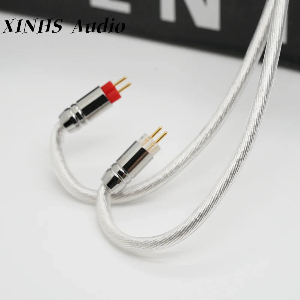 XINHS Y05 2 Core Silver Plated IEM Upgrade Cable 0.78 2Pin MMCX QDC TFZ 3.5mm 4.4mm Balanced HiFi Earphone Cable image 2