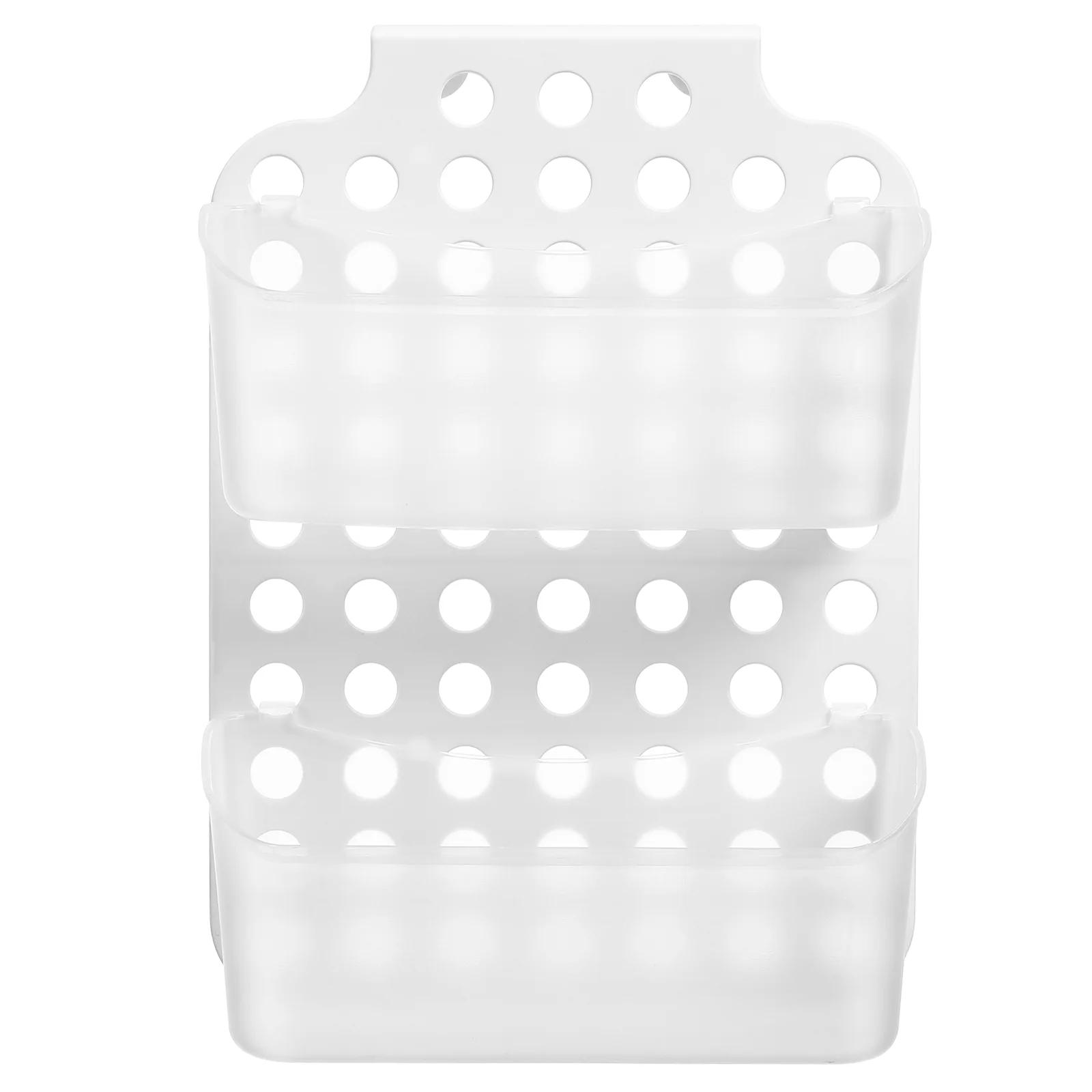 Cestas de almacenamiento para baño, drenaje colgante, estante para artículos de tocador, gancho, cosas de ducha, otros accesorios, soporte, estante de cocina blanco