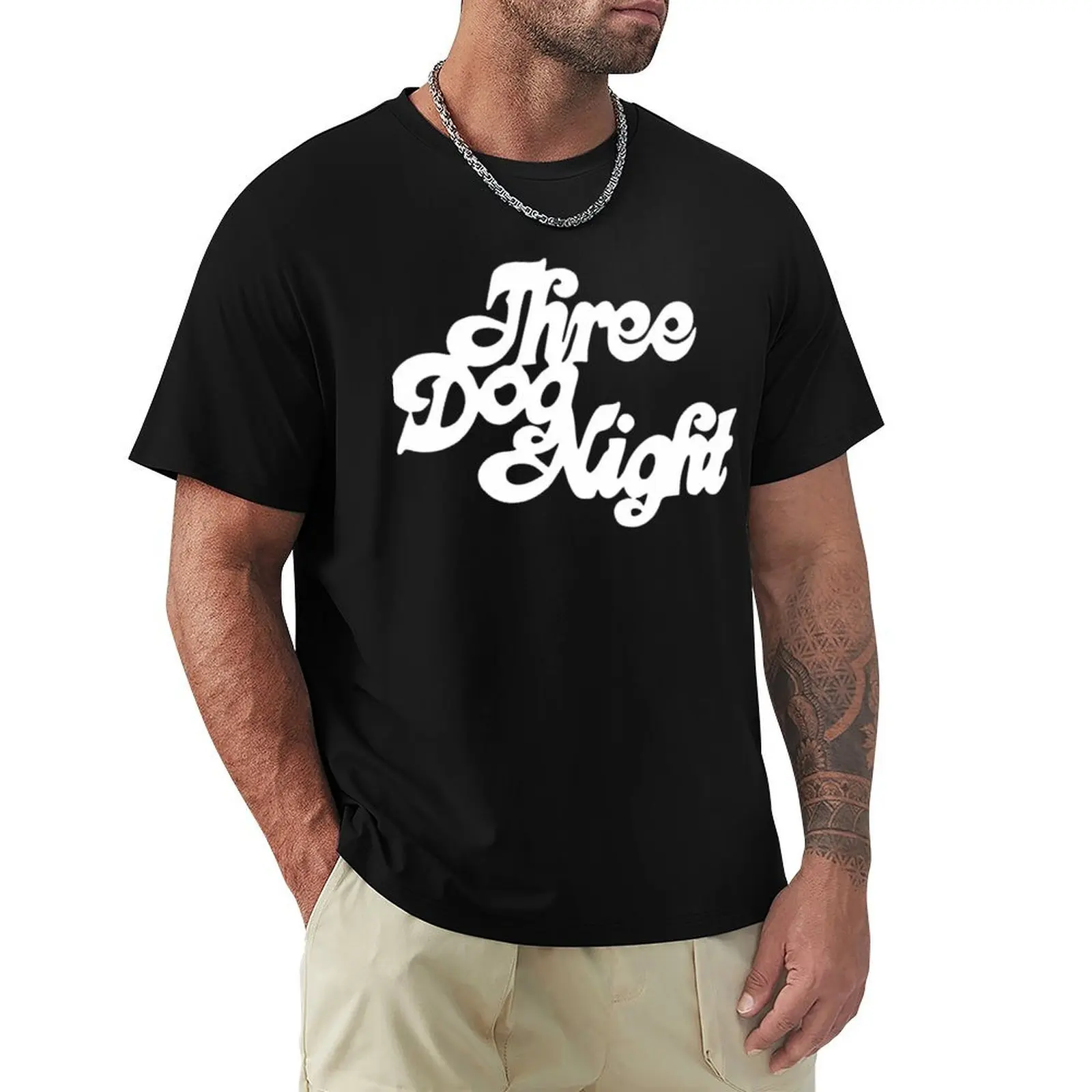 

BEST SELLER - Three Dog Night Logo Merchandise T-Shirt oversized anime stuff korean fashion plain black t shirts men