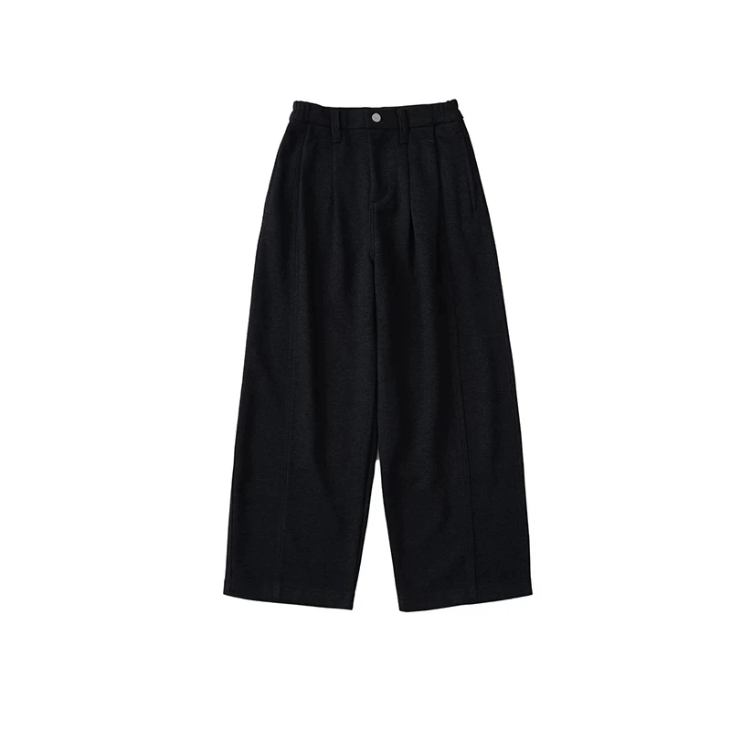 LIVINGTOWN 60.3% Polyester, 29% Viscose, 3.7% Wool, 7% Other Fibers Heavyweight Wide-Straight Leg Sabre Cut Trousers