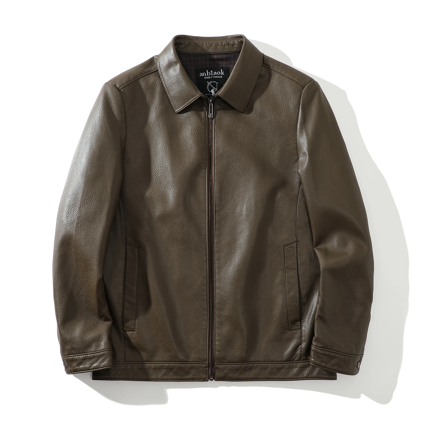 البيئية بو الجلود النمط الأمريكي ليتشي الحبوب ستوكات الجلود دراجة نارية فو الجلود سترة معطف جلد غير رسمي العصرية #1