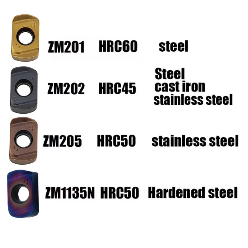 10 PZ ENMU100412ZER-PH ENMU100412ZER Inserti per fresatura ad avanzamento rapido in metallo duro CNC Utensili per tornitura Lama da taglio CNC