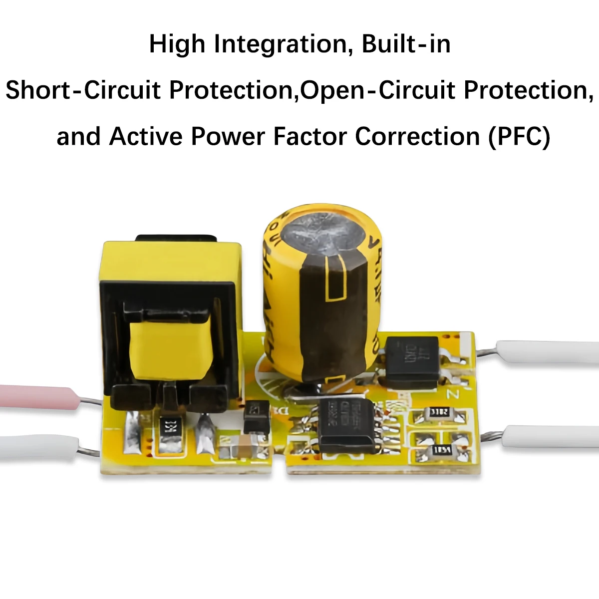 3-18W Non-Isolated DOB (Driver-on-Board) SMT LED Power Supply for T5/T8 End-Cap Tubes – AI-Optimized Manufacturing