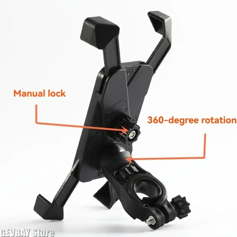Universal Secure Phone Mount Holder, Convenient Riding Navigation Accessories For Bicycle Motorcycle Riders