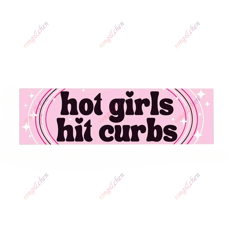 

Funny Car Sticker Hot Girls Hit Curbs for Car Motorcycle Racing Helmet Laptop Trunk Body Car Window Surfboard PVC Vinyl Decals