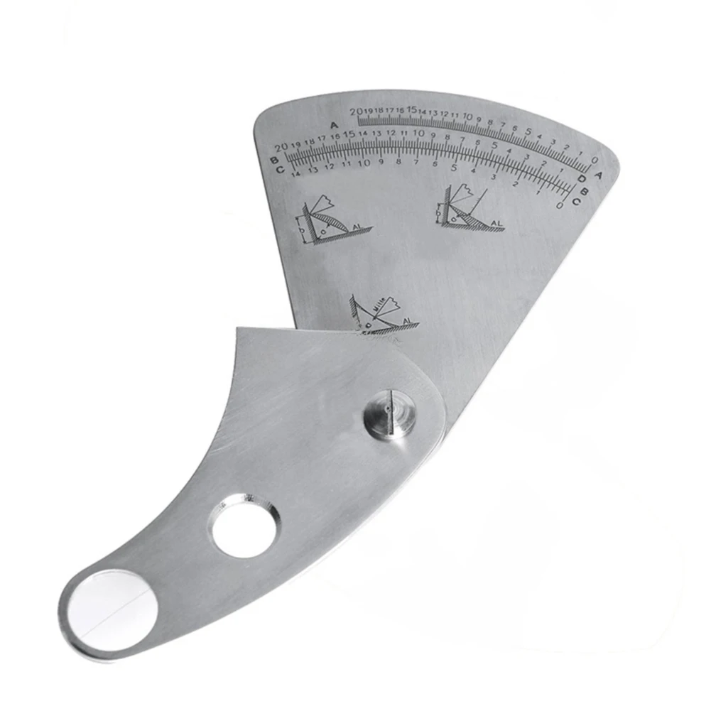 

0 To 20mm Welding Gauge Welding Gauge Fillet Height Gauge 180mm Long Stainless Steel Gauge 0-20mm Measurement Range