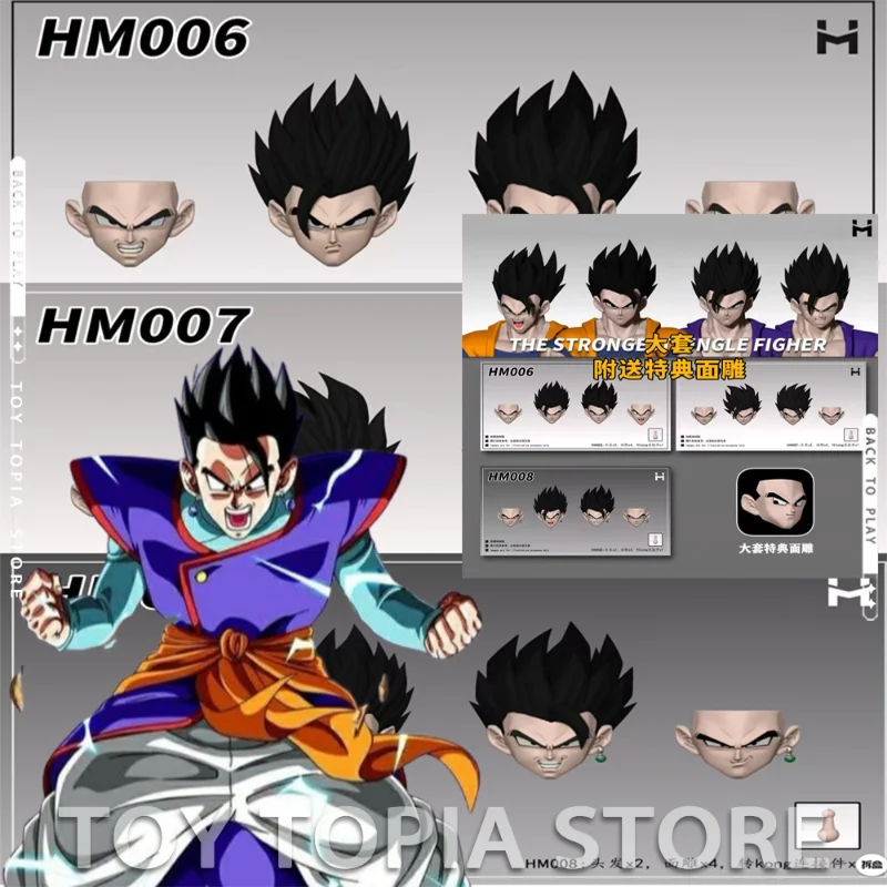 

New Dragon Ball HMYR Toys HM006 HM008 HM007 Figurine Black Gohan Heads Sculpt Accessories Kits Action Figure Custom Toys Gifts