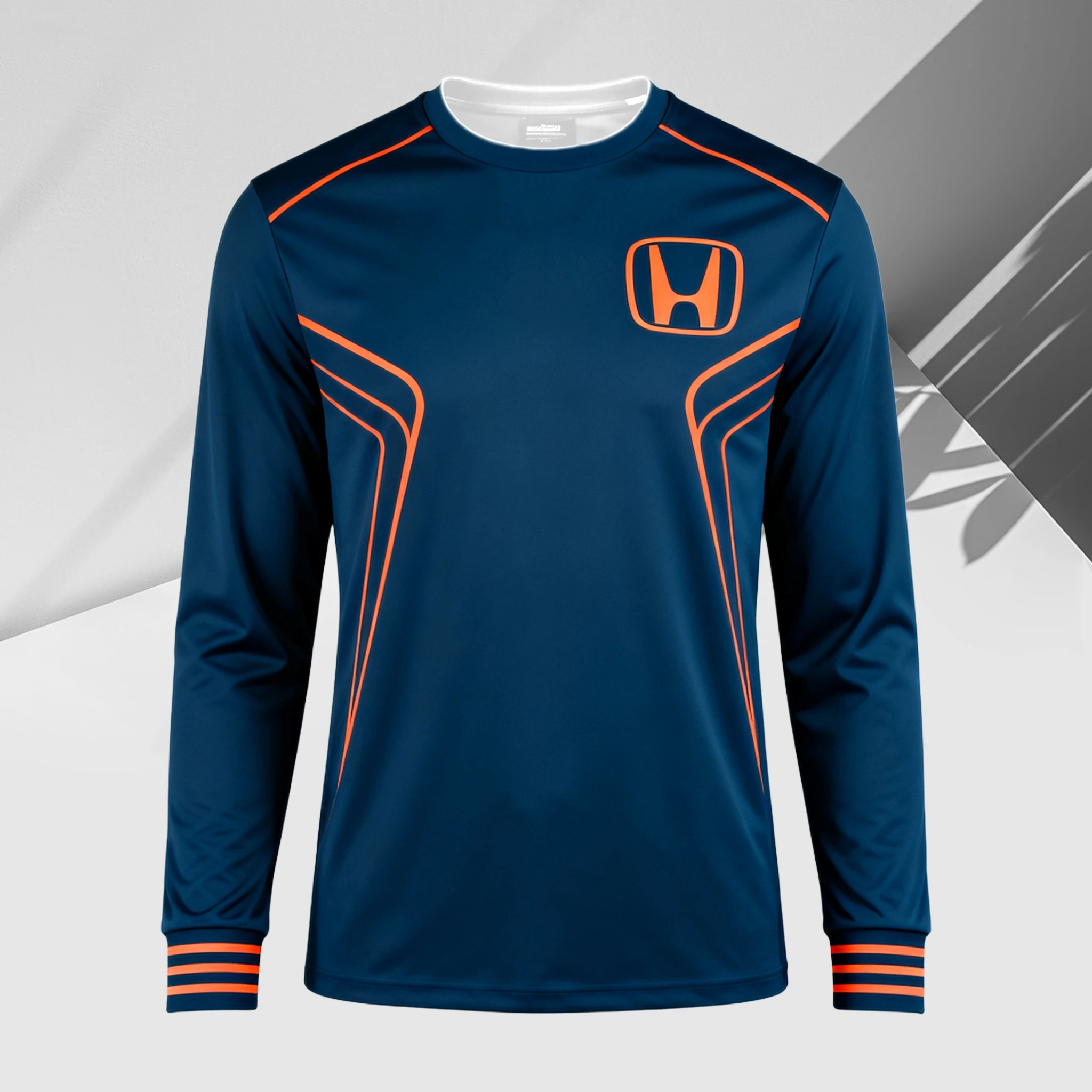 

Футболка Honda с длинным рукавом для гонок и верховой езды, быстросохнущая дышащая футболка для бездорожья, велосипеда для бездорожья, горных приключений