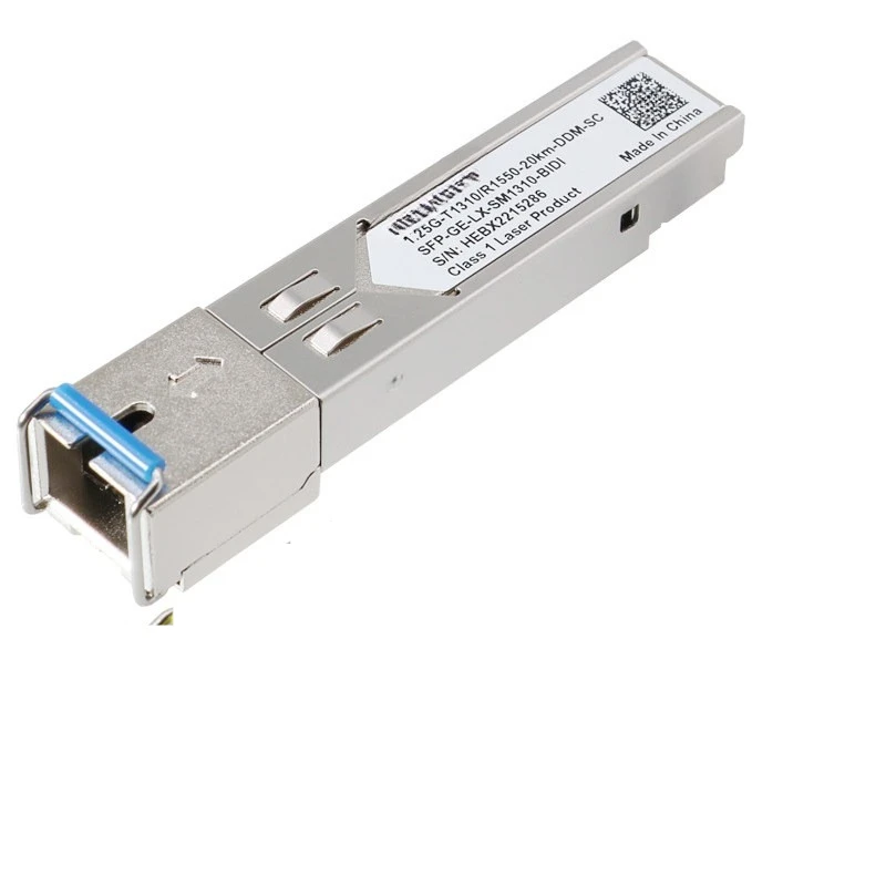 For Single Fiber SC Optical Module Gigabit SFP Single Mode Core 1310 1550nm 3KM 20KM 80KM Compatible TP H3C Hikvision