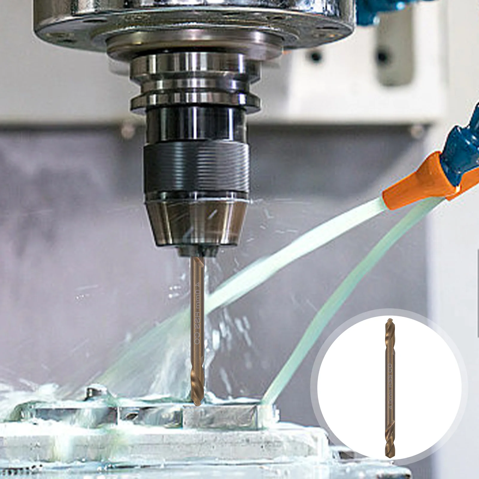 

10pcs Double Head Drill Bit 5 2mm Cobalt Steel Long Bits for Metal Reamer Set Stainless Steel Twisted Kit Multi for Wood