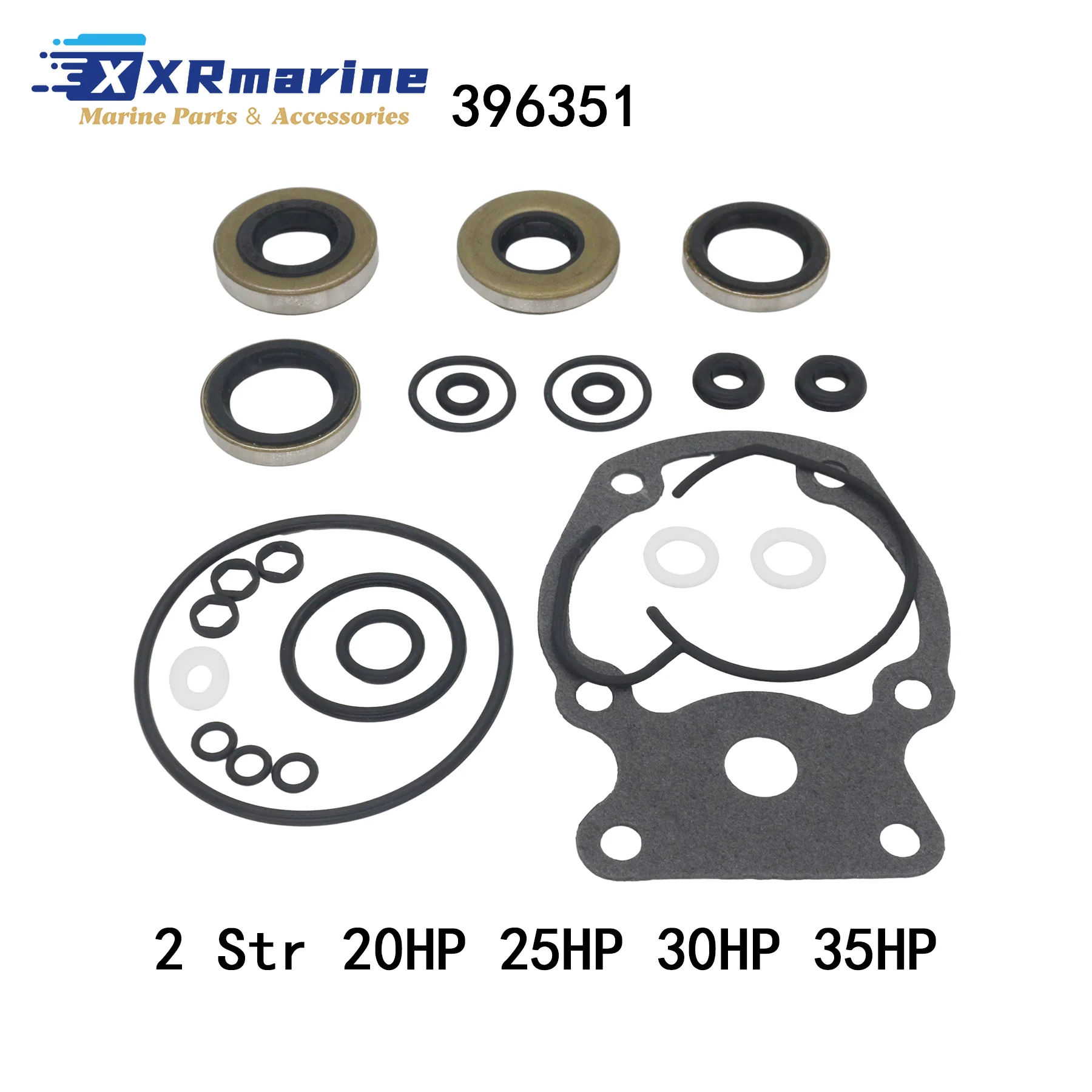 Outboard Lower Unit Seal Kit for Johnson Evinrude 9.9 15 18 20 25 30 35 40 48 50 55 60 65 70 75 HP Engines 396350 5007987 image 5
