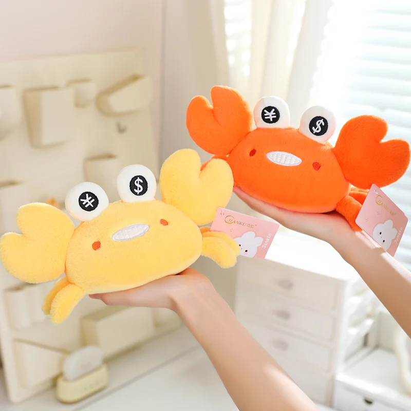 Cartoon Crab Plush Toys Soft Simulation Stuffed Animal Sea Crab Dolls Collection Fluffy Christmas Gift  Kawaii Room Decor