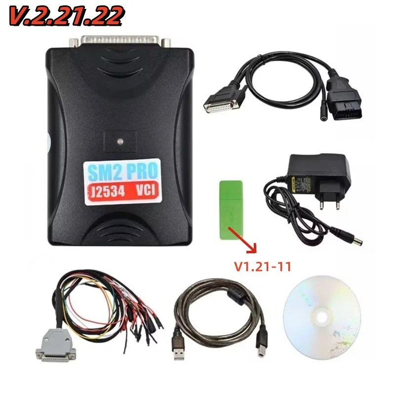 SM2 PRO J2534 VCI 67in1 Car Diagnostic Instrument-V2.21.22 (Dongle V1.21.11)