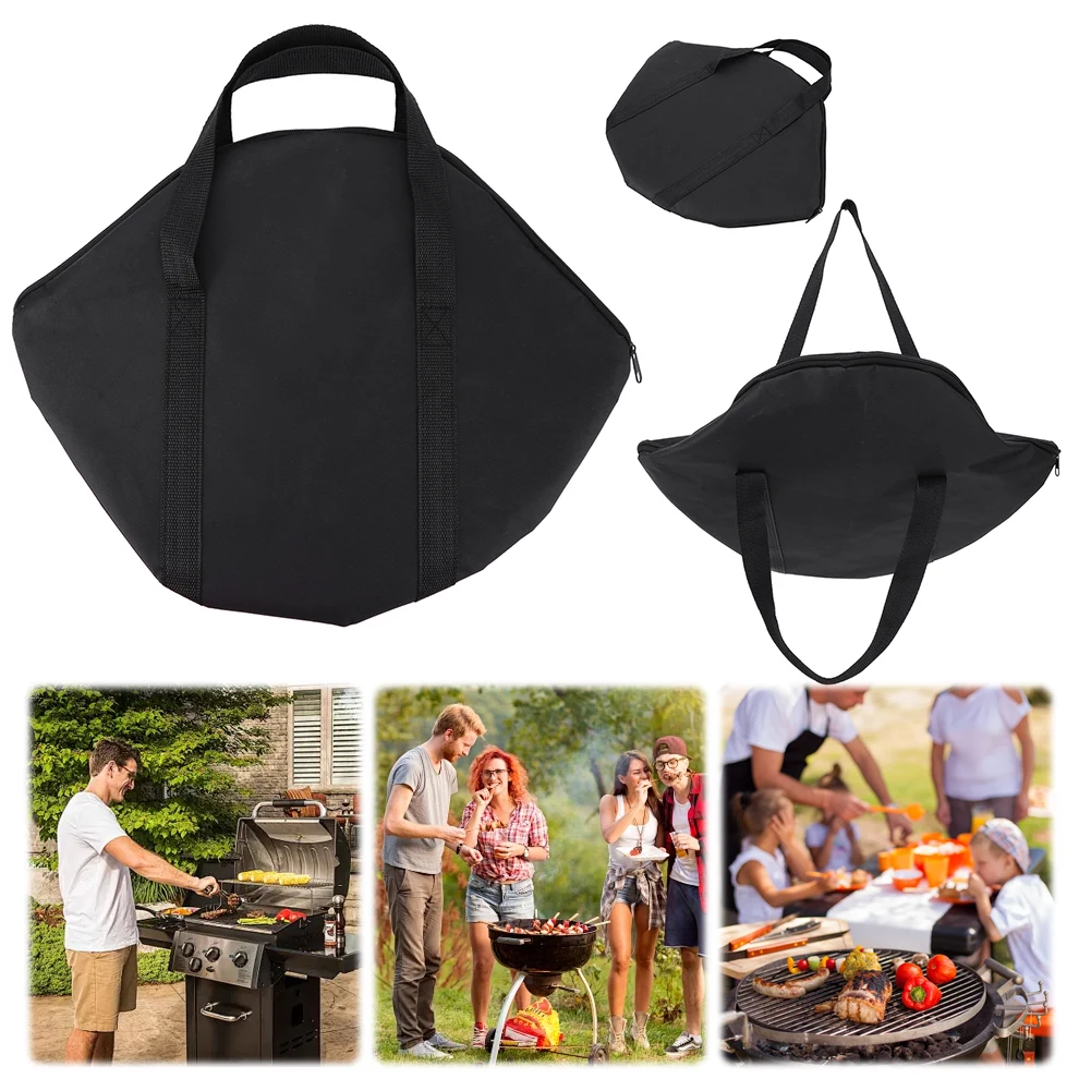 

Сумка для хранения посуды для кемпинга, 2 шт., из ткани Оксфорд 600D, водонепроницаемая, для барбекю, органайзер для уличных принадлежностей для гриля