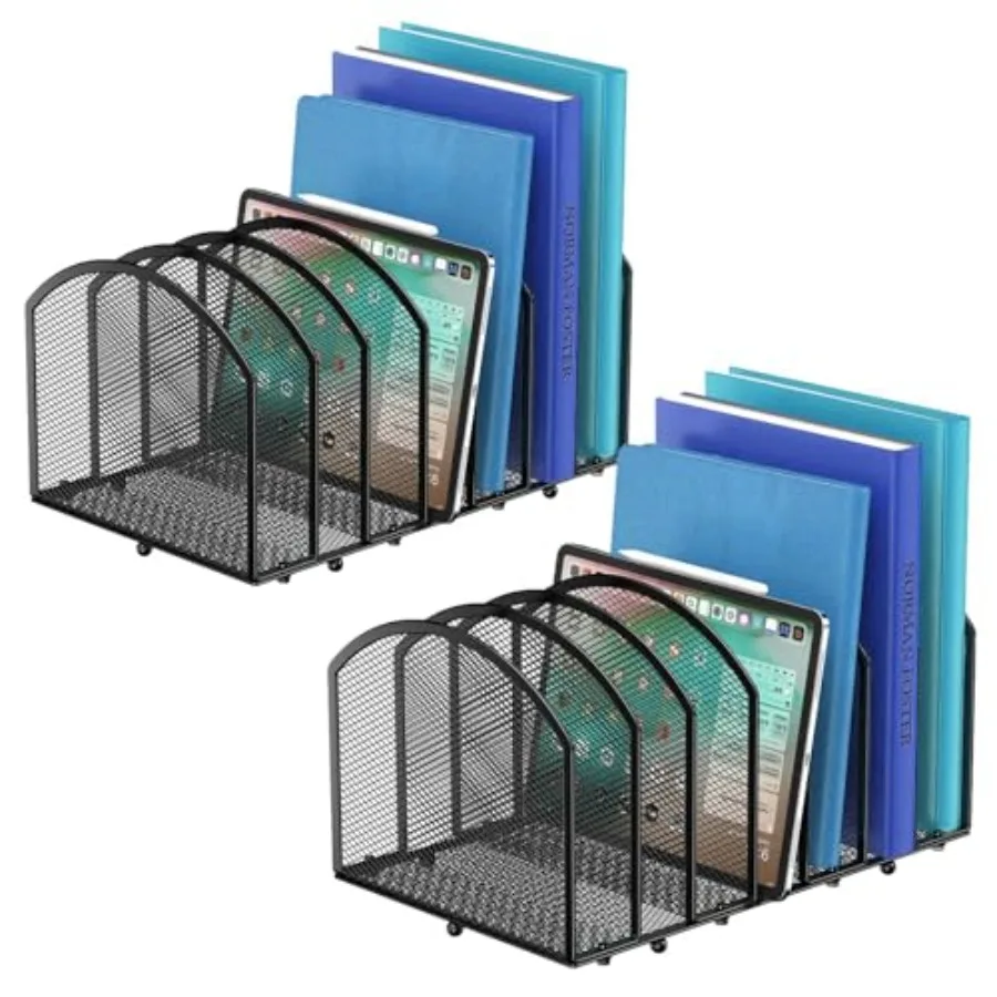 

Настольный органайзер для файлов с 7 секциями, вертикальный сетчатый органайзер для документов, сортировщик файлов, держатель для писем, вертикальный настольный органайзер для офиса