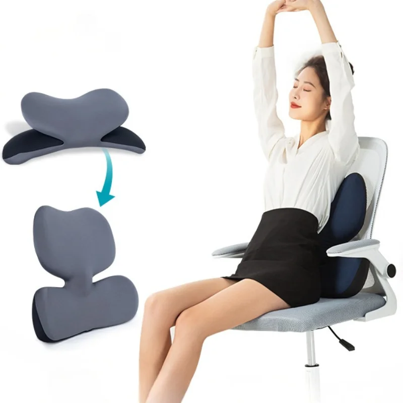 

Memory Foam Lumbar Support Back Pillow Orthopedic Cushion for Pregnancy Chair Armrest Body Rest Long Cushion for Home Office