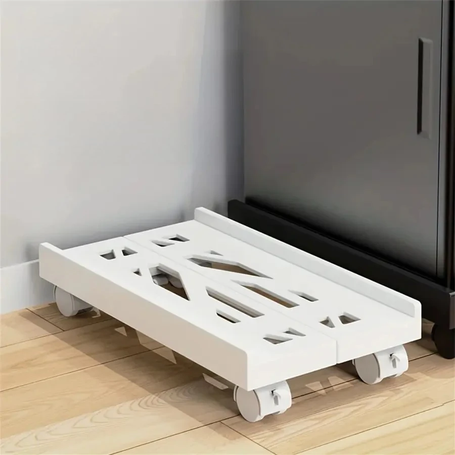

Ventilated Adjustable Computer Case Stand - Mobile CPU Stand with 4 Smooth Swivel Casters, Under-Desk Computer Case Stand