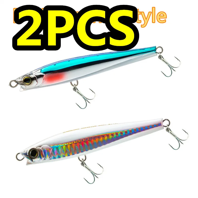 

LURETV Япония сверхдальнего действия погружной карандаш 95F морской окунь пресноводная рыбалка большая жесткая приманка 2 шт. 9,5 см 38 г 9006