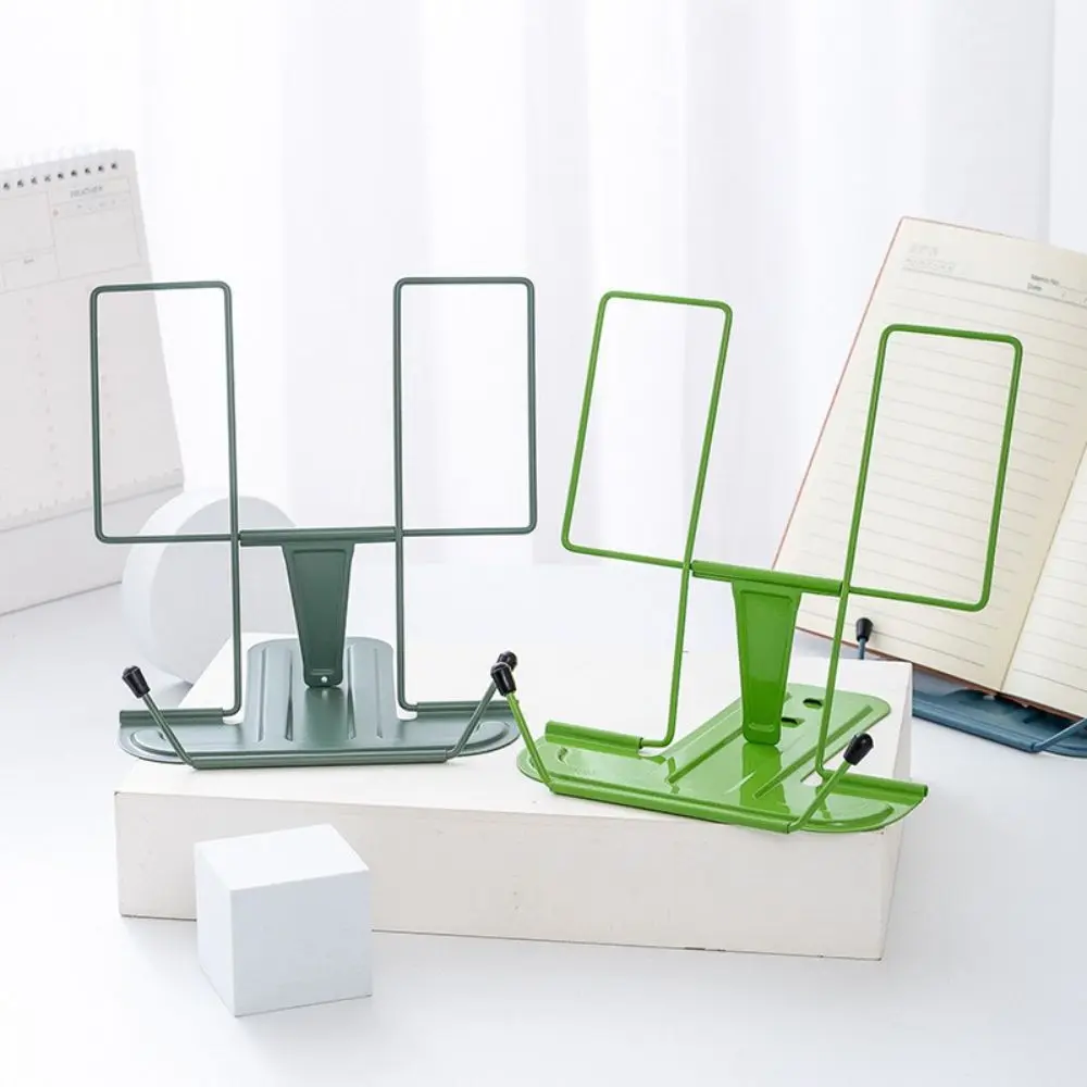 Metal Portable Office Adjustable School Multifunctional Book Holder Read Bookshelf Book Stand Read Rack