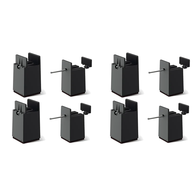 【nouvelle-vente】-rehausseurs-de-lit-blocs-de-rehausseurs-de-bureau-reglables-de-4-pouces-avec-pince-a-vis-paquet-de-8-rehausseurs-de-chaise-robustes-pour-une-largeur-de-0-a-2-pouces