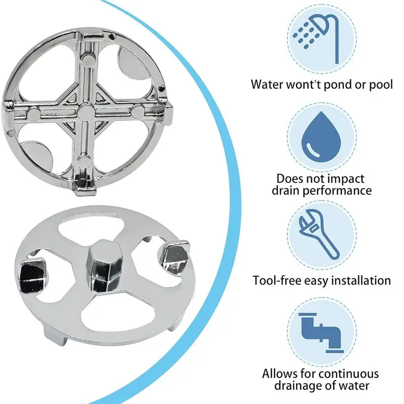 AC88 Shower Drain Wrench 42239 No-Caulk Replacement Tool Hard Metal Drain Pipe Kit for Copper Pipes Bathtub Repair