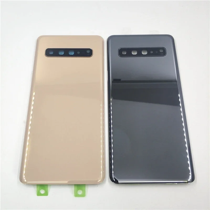 For Samsung Galaxy S10 5G g977 g977f 5g version battery cover rear glass rear with camera lens