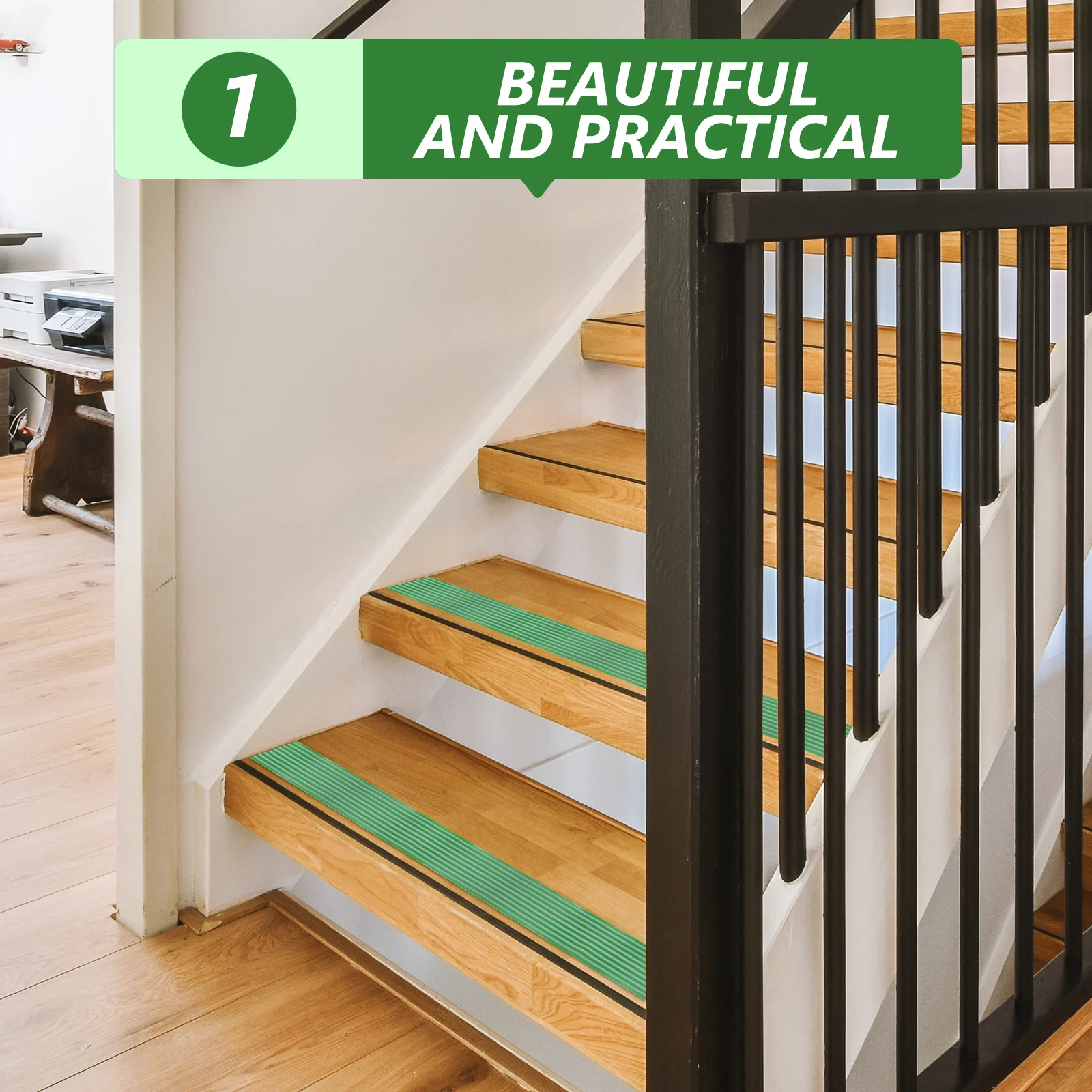 

PVC Stair Treads Non Slip Anti Slip Tape Grip Tape Self Adhesive Safety Mat for Stairs Steps Bathrooms Showers