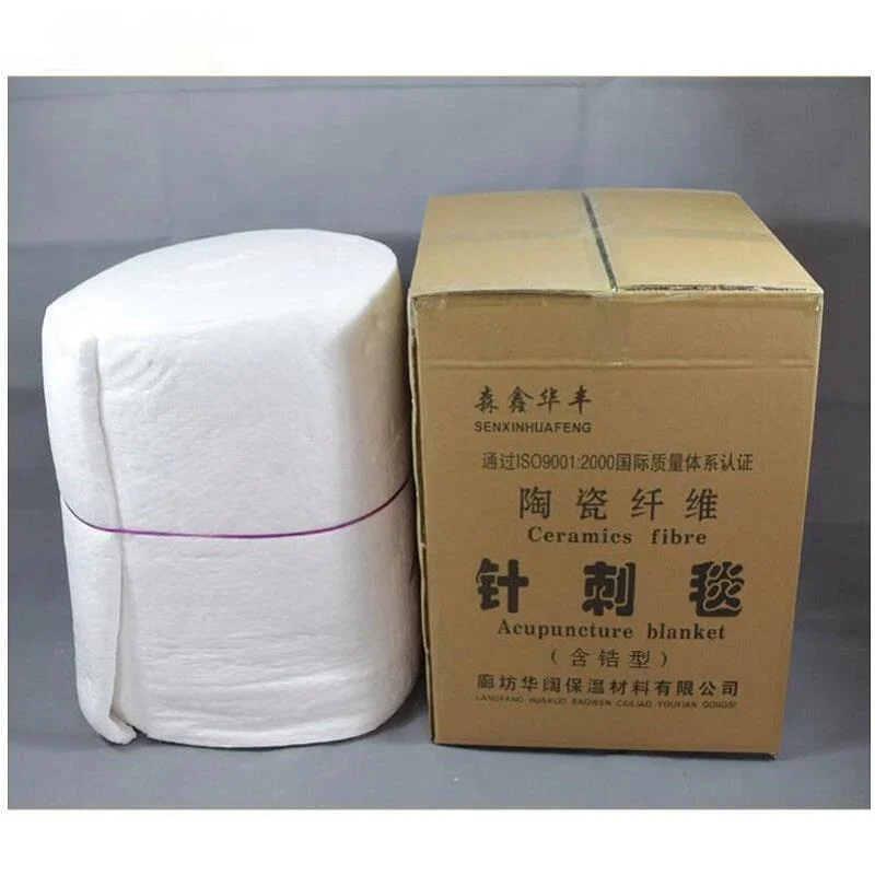 Manta de fibra cerámica que contiene circonio, 40mm, 50mm de espesor, puede soportar alta temperatura, algodón de aislamiento térmico 1500 C