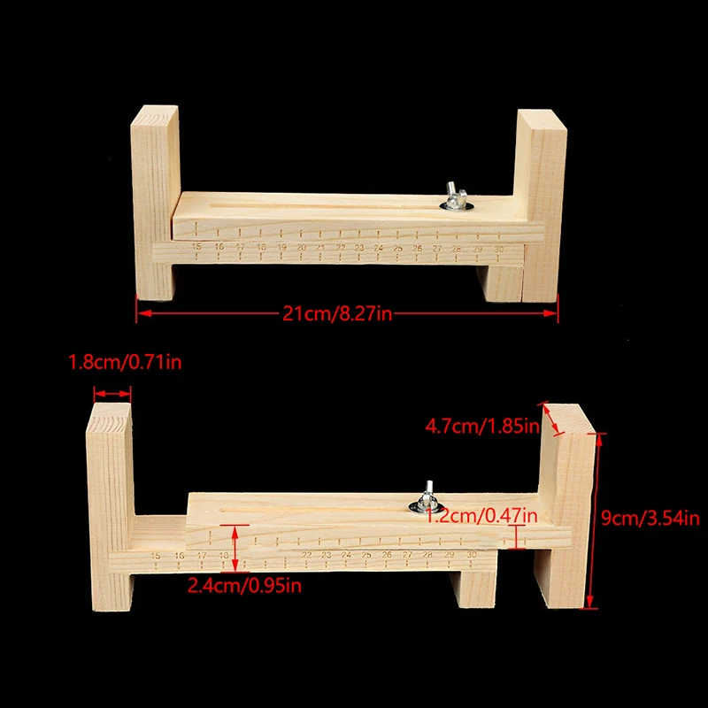 Hand Knitting Necklace Craft Mold Adjustable Wood Paracord Jig DIY Bracelet Making Tool - view 2