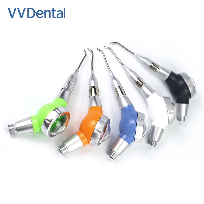 2/4 Holes Dental Air Prophy Unit Colorful Air Polisher Teeth Whitening Sandblasting Gun Dental Cleaning Tool