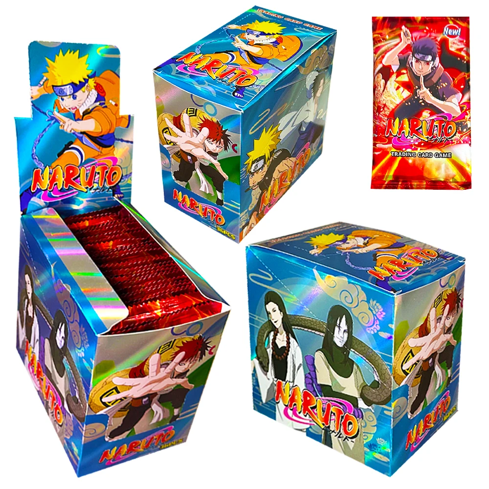 New Naruto Card Rare Hot Stamping Collection  Alloy Inlaid Card Booster Box Anime Peripherals Collection Card Toy Gifts