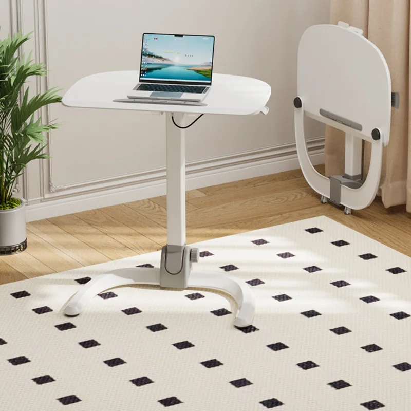 مكتب رفع متنقل وسهل التخزين وقابل للطي ومكتب كمبيوتر وطاولة بجانب السرير