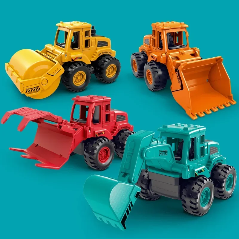 

Children's Inertia Car Simulation Engineering Vehicle Toys Excavator Bulldozer Road Roller Boy Toy Car Children Birthday Gifts