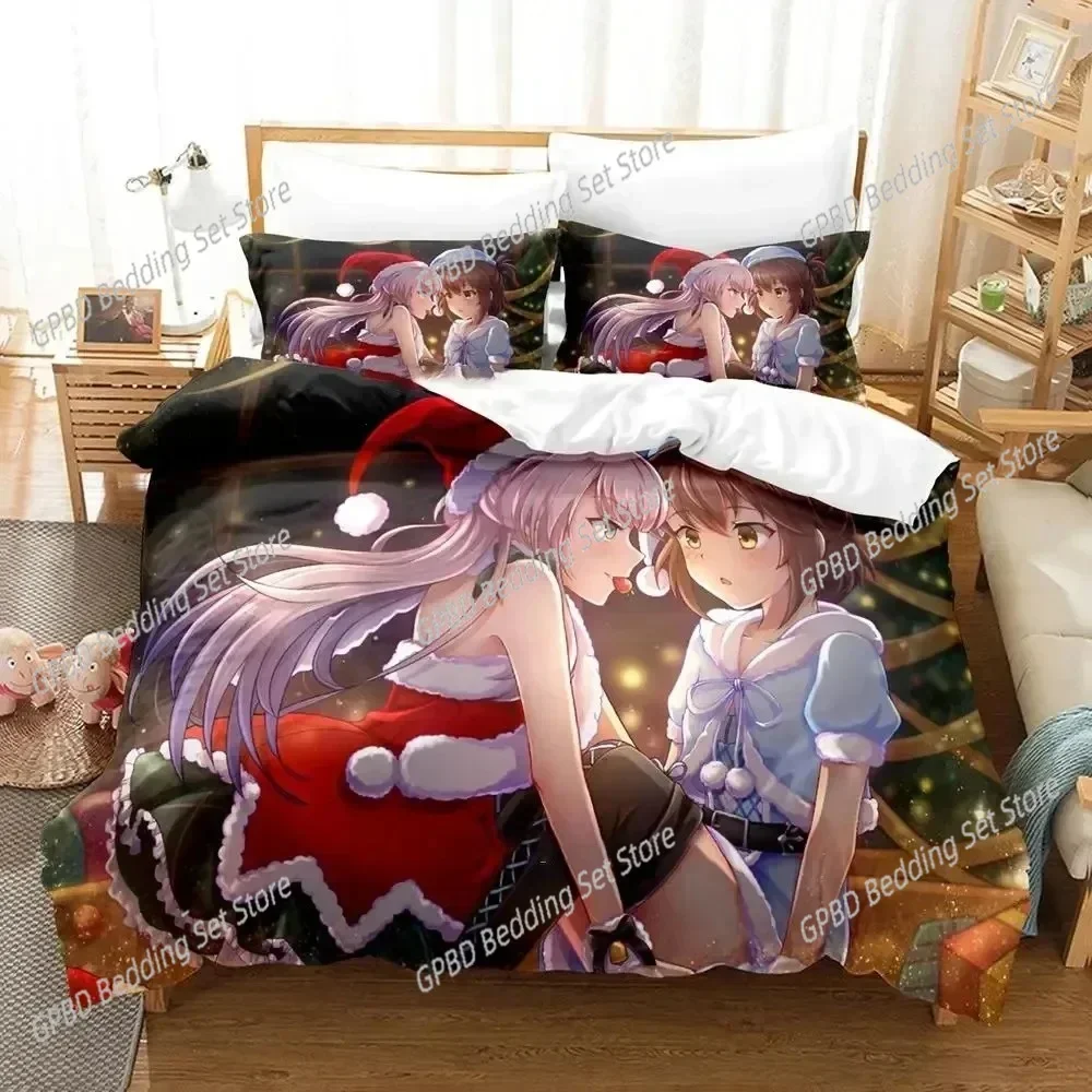 Anime Toji no Miko Kanami Etou Bedding Set Single Twin Double Queen King Cal King Size Bed Linen Set