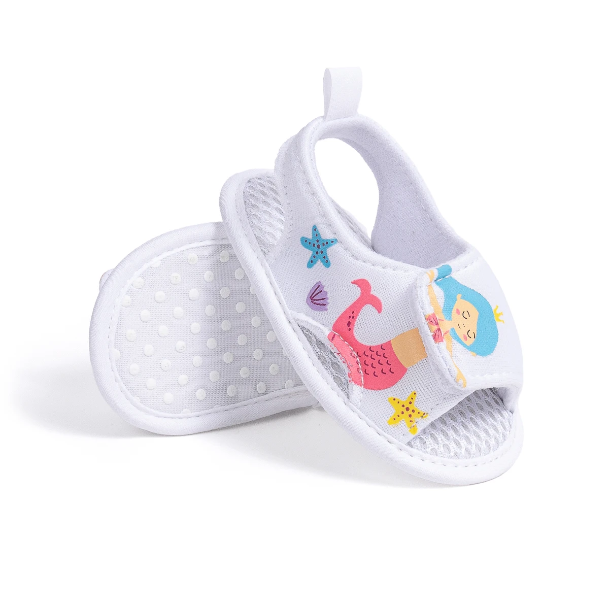 KIDSUN Breathable Baby Girls Boys Summer Sandals Open Toe Flats Baby Shoes Toddler Soft Non-Slip Sole First Walker Crib Shoes